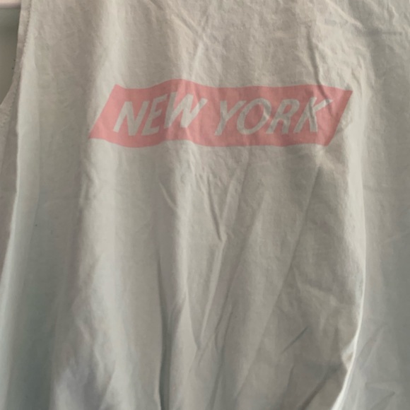 Tbar Limited Large Muscle Tank Top Blue New York - Picture 6 of 7